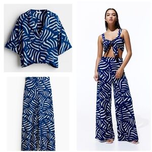 H&M 3pc Vaca - NAVY WHITE SET🏝️